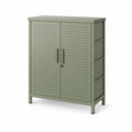 Armadio in metallo con doppia anta 140x90x40 cm Verde